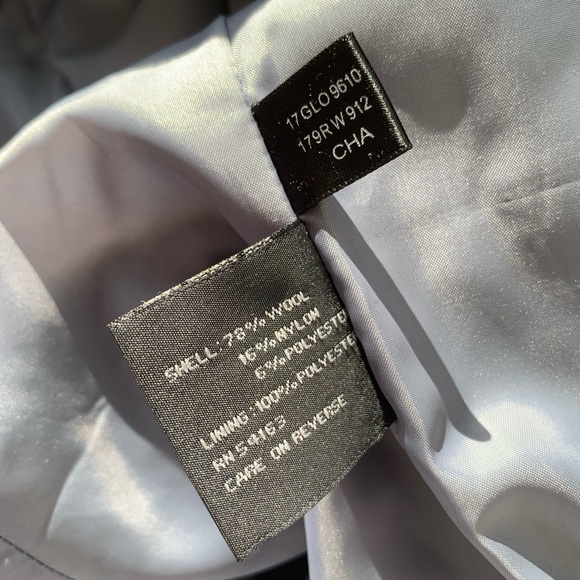 Kenneth Cole Wool Classy Button Down Dress Pea Coat Single Breasted Gray 12 - Picture 14 of 16